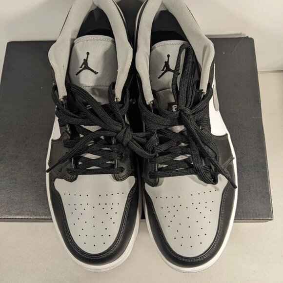 Nike Air Jordan 1 Low SHADOW Light Smoke Grey Toe 553558-039 Men's Size 10.5 - Picture 2 of 12